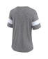 ფოტო #3 პროდუქტის Women's Heather Gray Philadelphia Eagles Super Bowl LVII Raise The Bar Tri-Blend Half-Sleeve V-Neck T-shirt