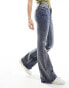 Фото #8 товара Weekday Flame low waist flared jeans in metro blue