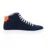 Фото #1 товара French Connection Homer FC7204H Mens Blue Suede Lifestyle Sneakers Shoes