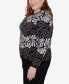 Фото #5 товара Plus Size Classic Geometric Ombre Scroll Top