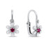 Design girl´s silver earrings Flowers EA194W