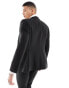 ASOS DESIGN skinny suit jacket with clasp in black