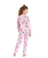 Фото #2 товара Toddler|Child Girls 2-Piece Pajama Set Kids Sleepwear, Long Sleeve Top and Long Pants PJ Set