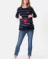 Фото #6 товара Women's Maternity Mama Mini Nautical Cotton Sweaters