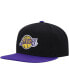 Фото #3 товара Men's Black, Purple Los Angeles Lakers Side Core 2.0 Snapback Hat