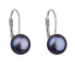 Фото #1 товара Pavona 821009.3 peacock drop earrings in white gold with genuine pearls