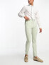 ASOS DESIGN super skinny suit trousers in sage