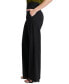 Фото #3 товара Women's Pull-On Front-Seam Straight Leg Trousers