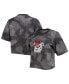 ფოტო #2 პროდუქტის Women's Gray, Black Georgia Bulldogs Park Camo Boxy T-shirt