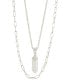Фото #1 товара Sterling Forever cubic Zirconia Nerissa Layered Necklace