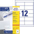 Фото #1 товара Avery Zweckform 3659-200 - White - Rectangle - Permanent - 97 x 42.3 mm - DIN A4 - Paper