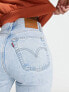 Фото #5 товара Levi's ribcage ripped crop jean in light wash