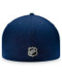 Фото #4 товара Men's Navy Winnipeg Jets Core Primary Logo Fitted Hat