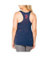 ფოტო #2 პროდუქტის Women's Navy Boston Red Sox Plus Size Swing for the Fences Racerback Tank Top