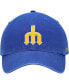 Фото #3 товара Men's Royal Seattle Mariners 1977 Logo Cooperstown Collection Clean Up Adjustable Hat