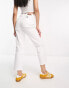 Фото #4 товара Wrangler straight leg cropped jeans in white