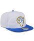 Фото #2 товара Men's White/Royal Los Angeles Rams 2024 NFL Training Camp Golfer Snapback Hat