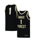 ფოტო #1 პროდუქტის Men's Black Wake Forest Demon Deacons Replica Basketball Jersey