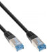 Фото #1 товара InLine Patch cable - Cat.6A - S/FTP - PUR industrial - black - 1m