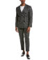 Фото #1 товара Boss Hugo Boss Slim Wool-Blend Suit With Pleated Pant Men's