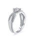 ფოტო #1 პროდუქტის Bridal Set 2CT Solitaire Cubic Zirconia Pave CZ Twist Criss Cross Infinity Engagement Ring For Women Anniversary Wedding Band Ring Set Sterling Silver