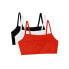 Фото #1 товара 3PK Fruit of the Loom Spaghetti Strap Sports Bra Women's 32 Mix-Color Cotton