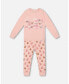 ფოტო #1 პროდუქტის Toddler Girls Organic Cotton Two Piece Pajama Set Pink Christmas Cookies - Toddler|Child