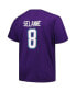 Фото #3 товара Men's Teemu Selanne Purple Anaheim Ducks Big and Tall Name & Number T-shirt