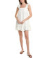Brook + Lynn Ruffle Linen-Blend Mini Dress Women's