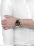 Фото #6 товара Мужские наручные часы с золотым браслетом Maserati R8873612010 Finish line chronograph 45mm 10ATM