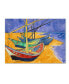 Фото #1 товара Vincent Van Gogh 'Fishing Boats on the Beach' Canvas Art - 24" x 18"