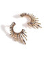 ფოტო #1 პროდუქტის Women's Gold Embellished Rays Drop Earrings