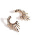 Фото #1 товара Women's Gold Embellished Rays Drop Earrings