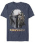 Men's Star Wars Mandalorian Mando Head Short Sleeve T-shirt Синий, XL - фото #1