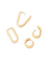 ფოტო #3 პროდუქტის "14k Gold" Abigale Earring Set, 4 Piece