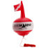 DIVEMARINE Inflatable Flag And 20 m Floating Line signaling buoy Красный - фото #1