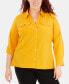 Plus Size Utility Shirt