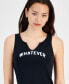 ფოტო #2 პროდუქტის Juniors' Whatever Graphic-Print Tank Top