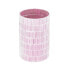 Фото #1 товара Подсвечник Розовый Стеклянный Цемент 13 x 13 x 20 cm