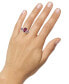 ფოტო #2 პროდუქტის Lab-Grown Sapphire (3-1/2 ct. t.w.) & White Sapphire (1/4 ct. t.w.) Ring in Sterling Silver (Also in Lab-Grown Ruby)