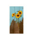 Фото #1 товара Sandra Iafrate Sunflowers on Wood I Canvas Art - 15" x 20"