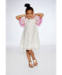 Фото #3 товара Платье для малышей Deux Par Deux с тканью в горошек и принтами White Printed Party Dots