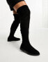 Фото #4 товара ASOS DESIGN Curve Kalani over the knee boots in black