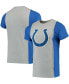 Фото #1 товара Men's Gray, Royal Indianapolis Colts Split T-shirt