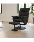 Фото #3 товара Massaging Multi-Position Recliner With Deep Side Pockets And Ottoman With Wrapped Base
