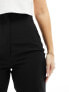 ASOS DESIGN Hourglass tailored seamed waist trouser in black