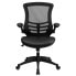 Фото #2 товара Mid-Back Black Mesh Swivel Task Chair