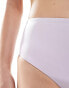 Monki mix and match high leg waist bikini bottom in lilac Сиреневый, XS - EU 34-36 - фото #3