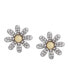 ფოტო #1 პროდუქტის Faux Stone Daisy Stud Earrings