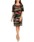 Фото #1 товара Petite Zig-Zag-Print Dress